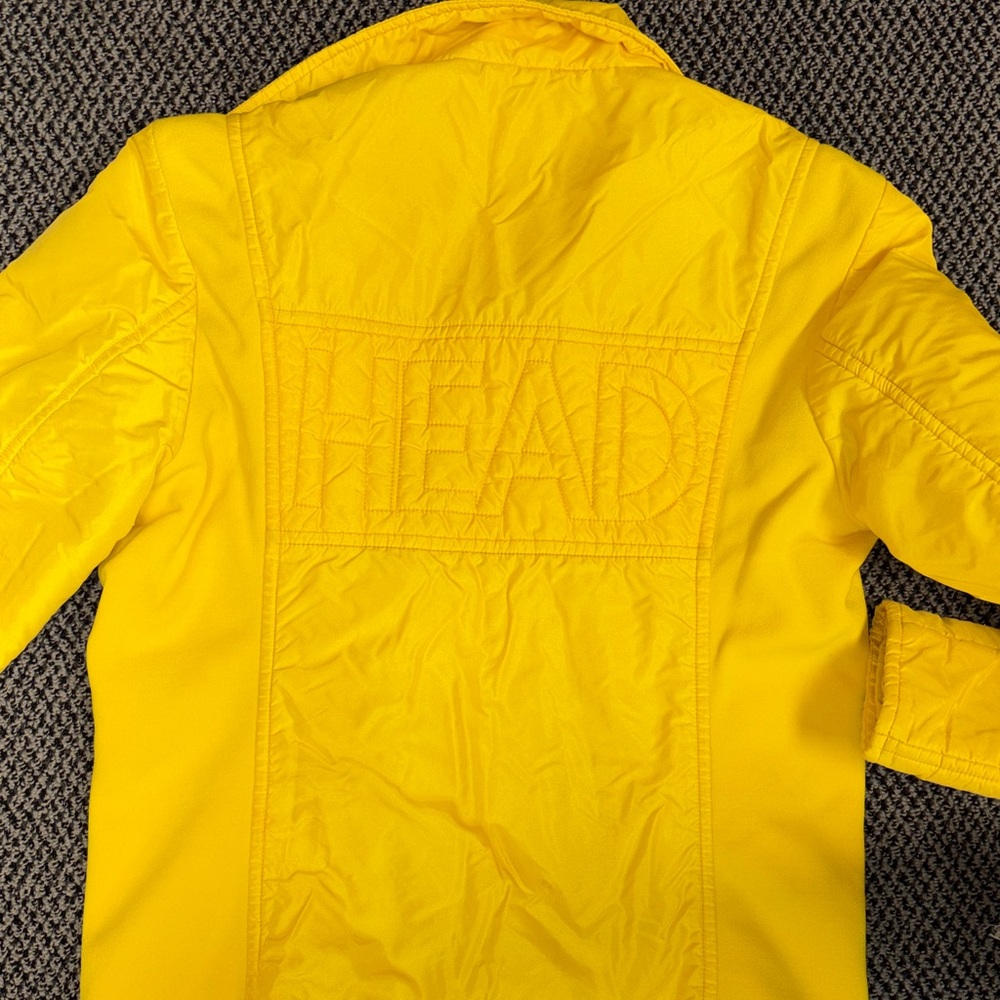 UNISEX VINTAGE HEAD brand Bright Yellow Ski Jacket MENS M WOMENS LG - Picture 8 of 8